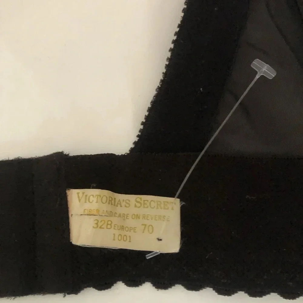 . Vintage Victoria Secret Bustier Corset Black lace
